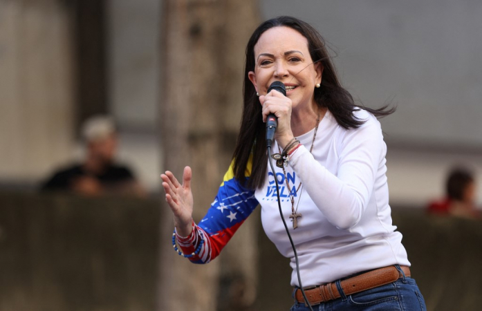 María Corina diz que não se arrepende de dar Nobel da Paz de presente a Trump